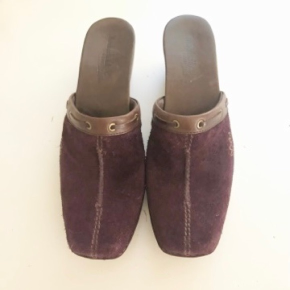 Timberland Comforia Purple Suede Mule Clogs 7.5 - Picture 4 of 6